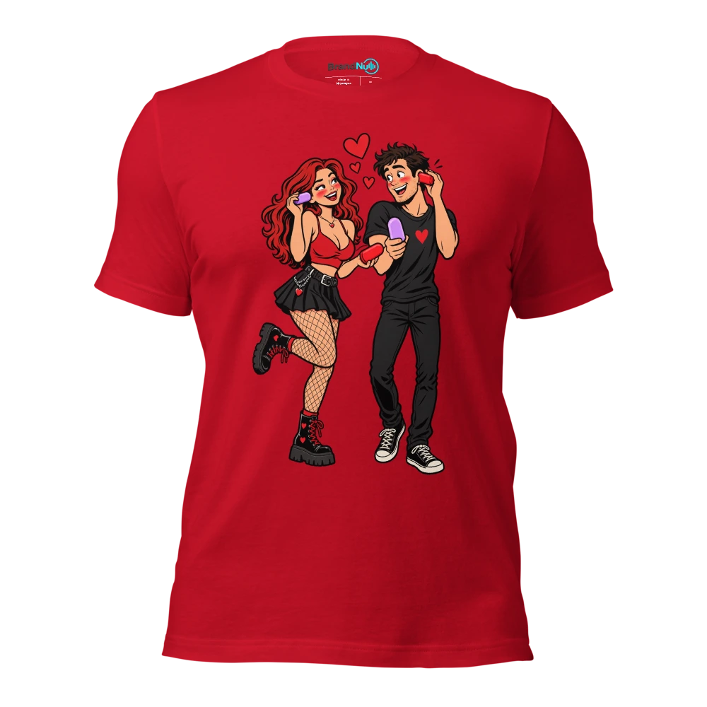 I MET MY SOULMATE IN THE EARPLUG QUEUE T Shirt Red Front