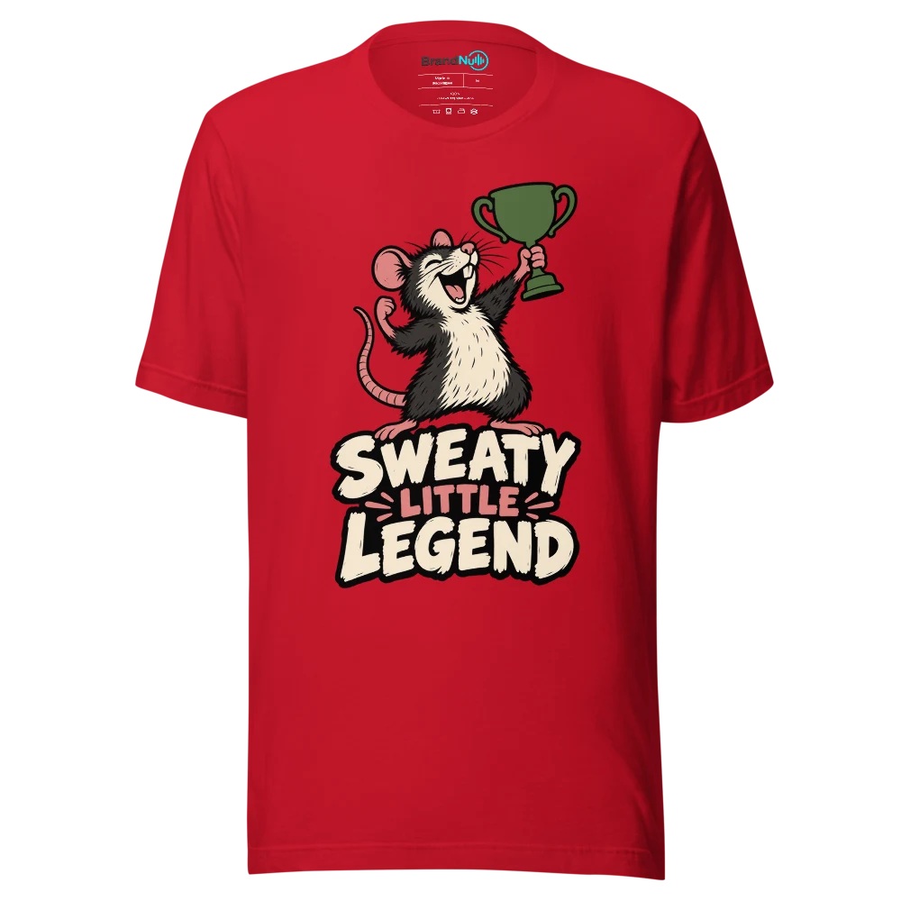 SWEATY LITTLE LEGEND T Shirt Red Front
