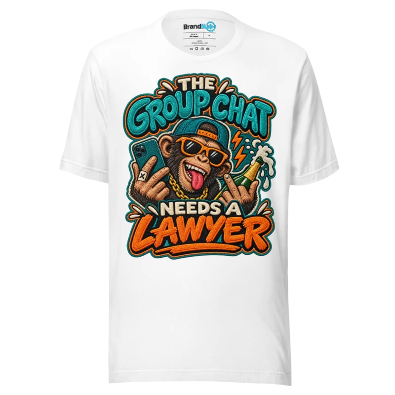 BrandNu The Group Chat Needs A Lawyer T-Shirt - White