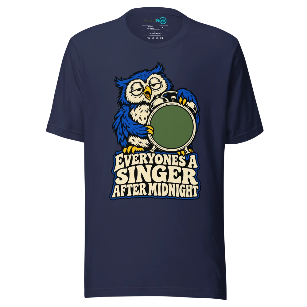 EVERYONES A SINGER AFTER MIDNIGHT T Shirt Navy Front