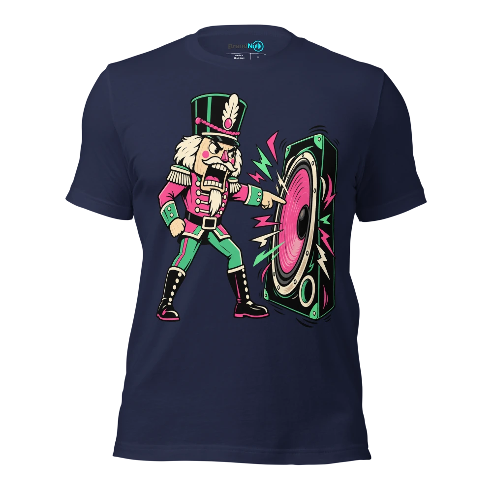 THE NUTCRACKER HAS REQUESTED A HARDER DROP T Shirt Navy Front