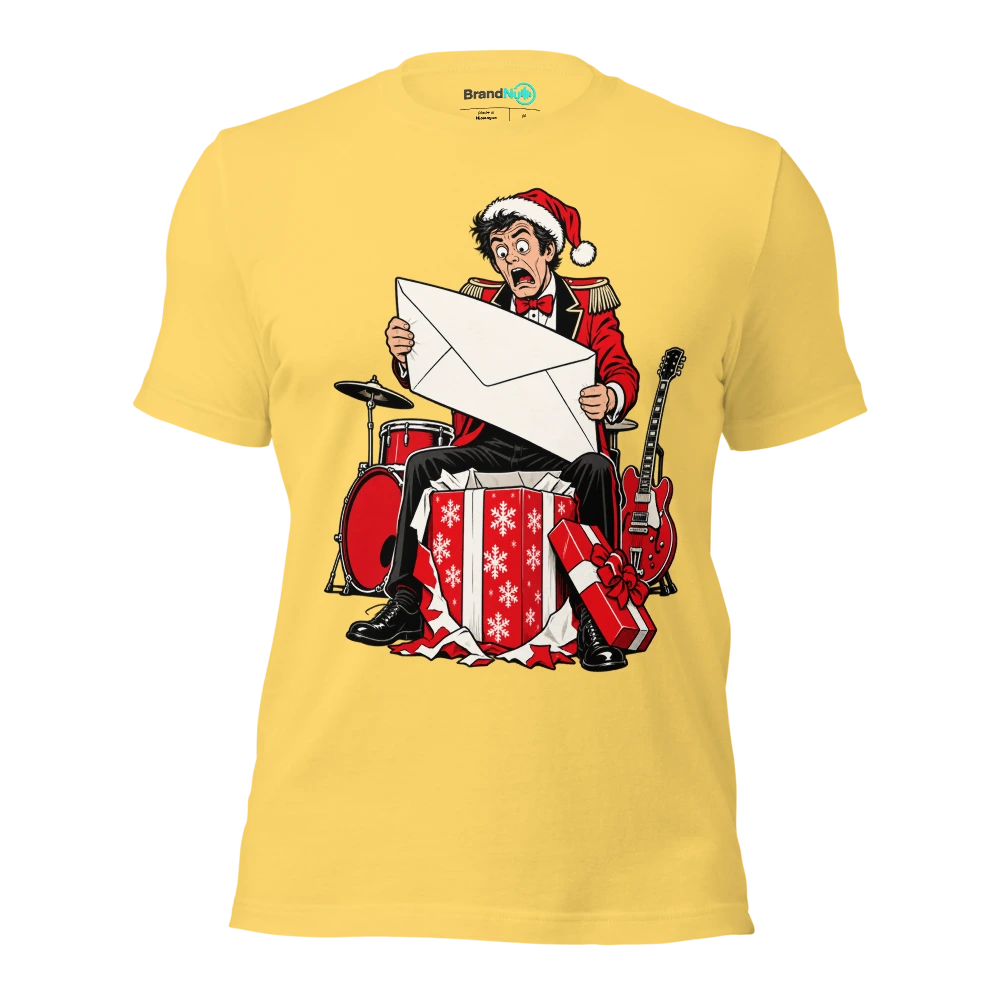 THE BAND GOT MATCHING BILLS FOR CHRISTMAS T Shirt Yellow Front