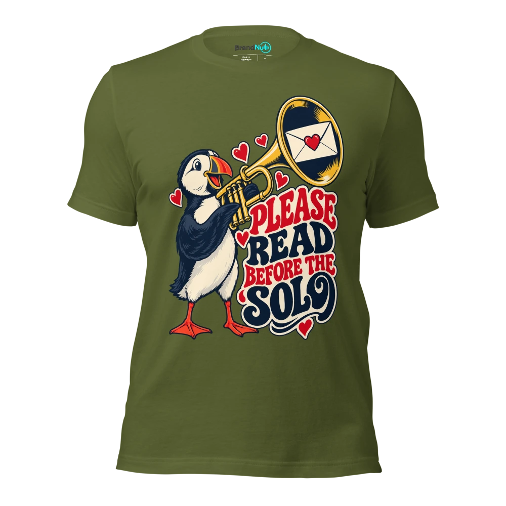 PLEASE READ BEFORE THE SOLO T Shirt Olive Front