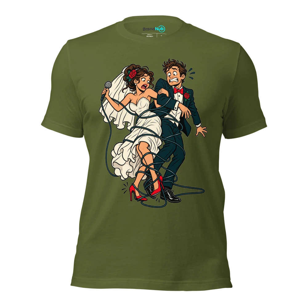 OUR FIRST DANCE HAS BECOME A HEALTH AND SAFETY ISSUE T Shirt Olive Front