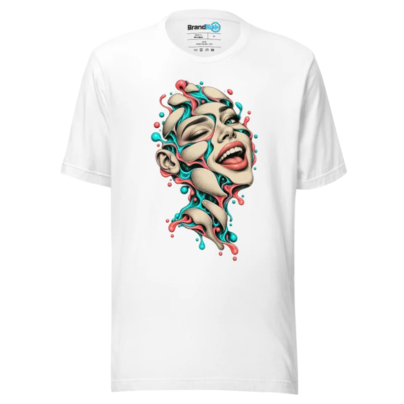 BrandNu Neon Kintsugi Face T-Shirt