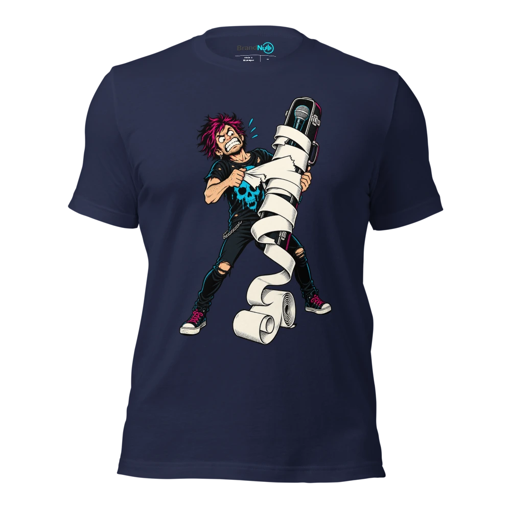 THE GIFT RECEIPT IS A DO NOT PLAY LIST T Shirt Navy Front