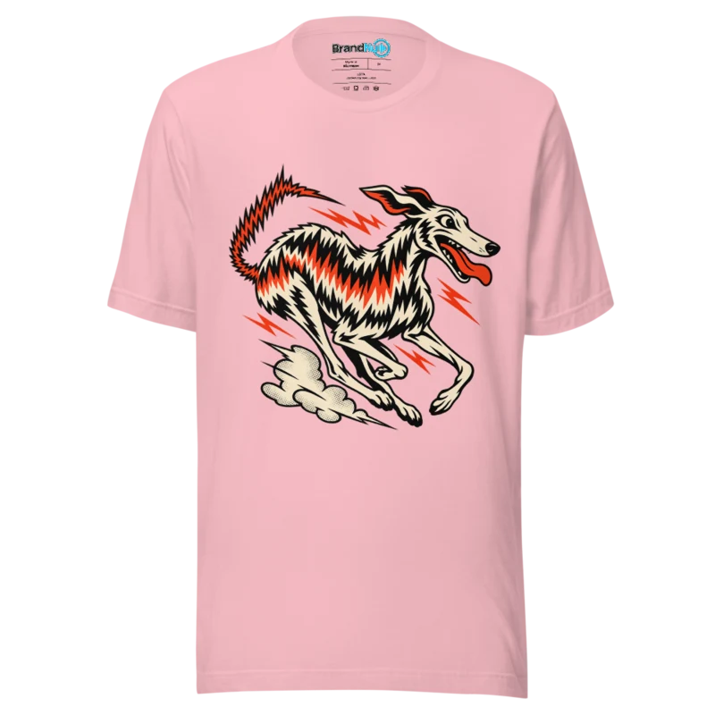 BrandNu Electric Greyhound T-Shirt - Pink