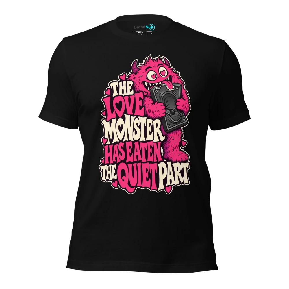 THE LOVE MONSTER HAS EATEN THE QUIET PART T-SHIRT