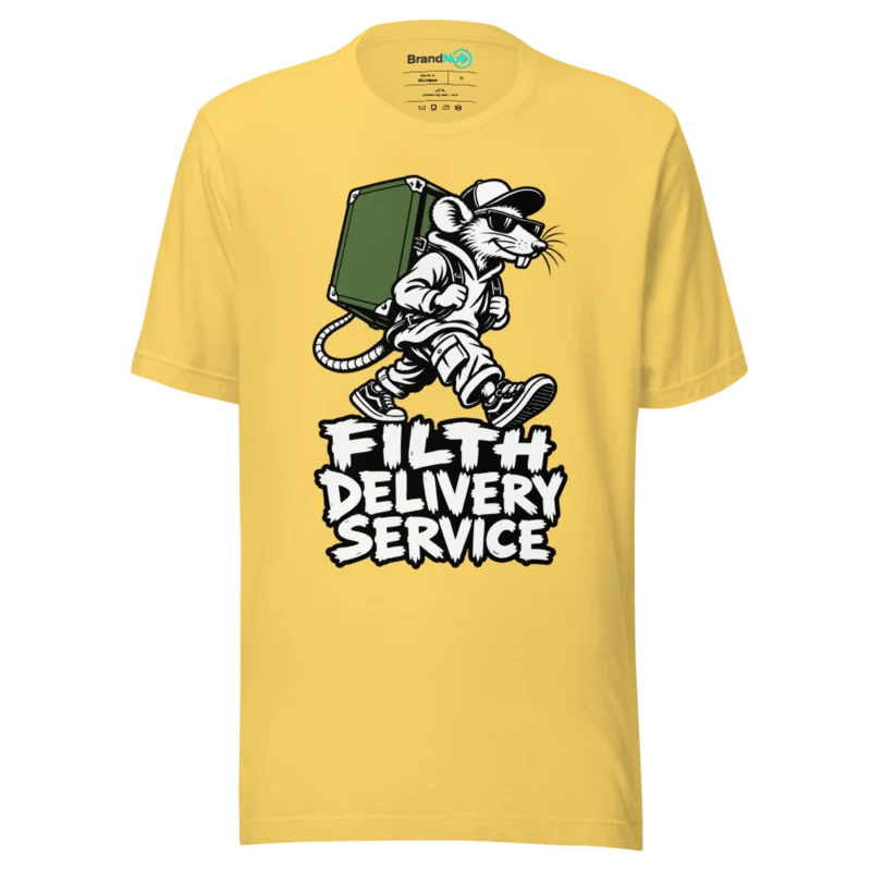 FILTH DELIVERY SERVICE T Shirt - Yellow