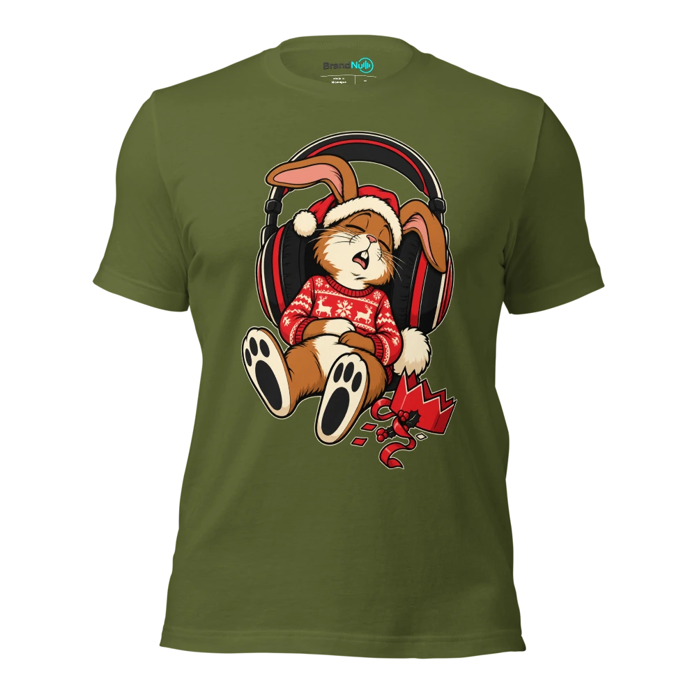 THE PARTY ANIMAL HAS CLOCKED OFF EARLY T Shirt Olive Front