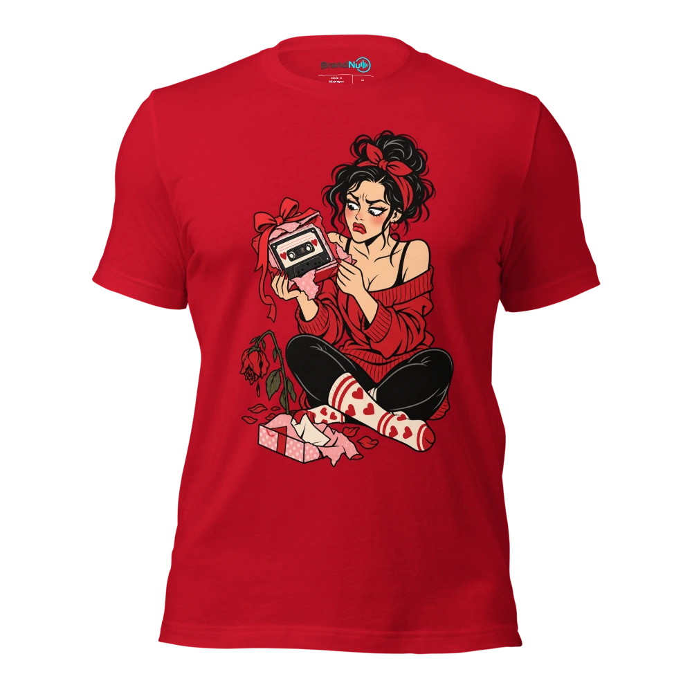 YOUR MIXTAPE HAS MORE EFFORT THAN YOUR APOLOGY T Shirt Red Front