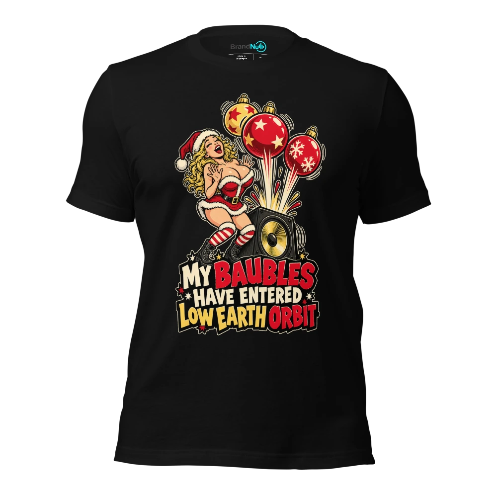 MY BAUBLES HAVE ENTERED LOW EARTH ORBIT T-SHIRT