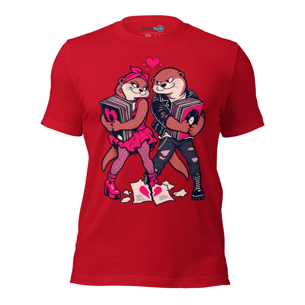 THE OTTERS HAVE SIGNED A PRENUP FOR THE VINYL T Shirt Red Front