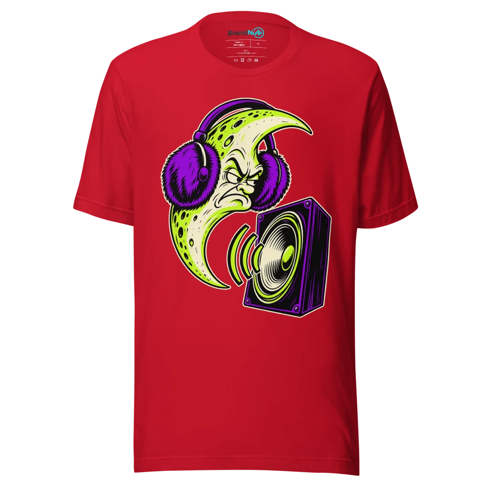 THE MOON IS MY NOISE COMPLAINT DEPARTMENT T Shirt Red Front