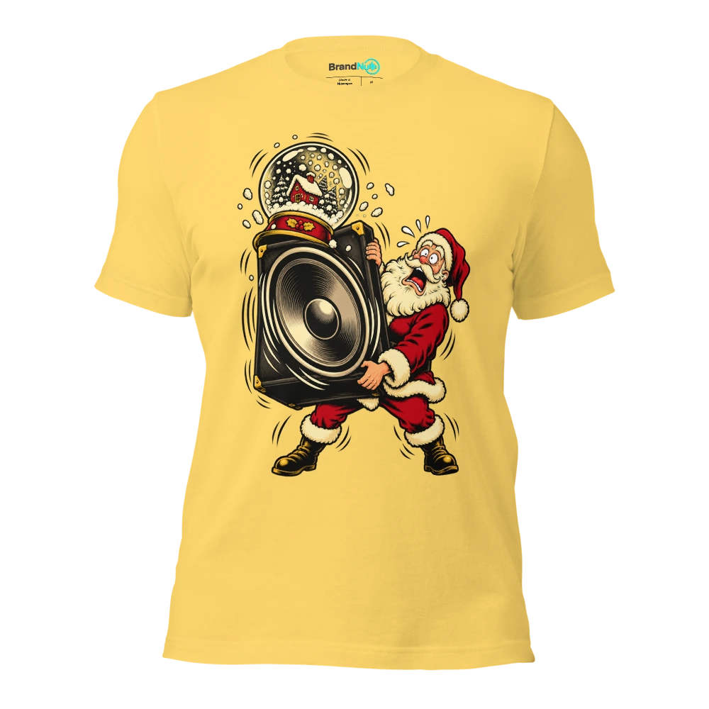 THE SNOW GLOBE HAS A NOISE COMPLAINT T Shirt Yellow Front