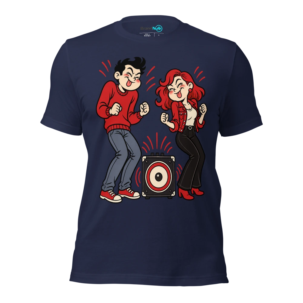 OUR MATCHMAKER WAS A FUCKING SUBWOOFER T Shirt Navy Front