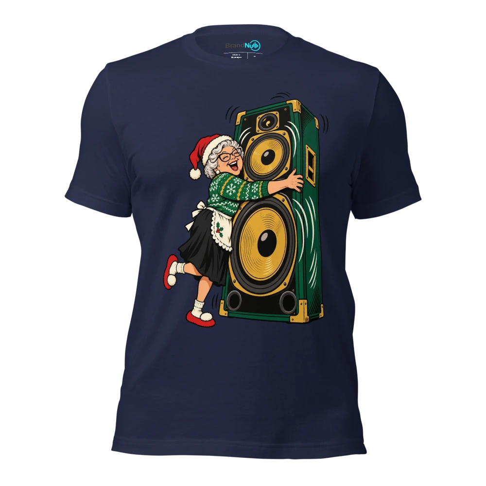 MY GRAN ASKED FOR MORE BASS SO HERE WE ARE T Shirt Navy Front