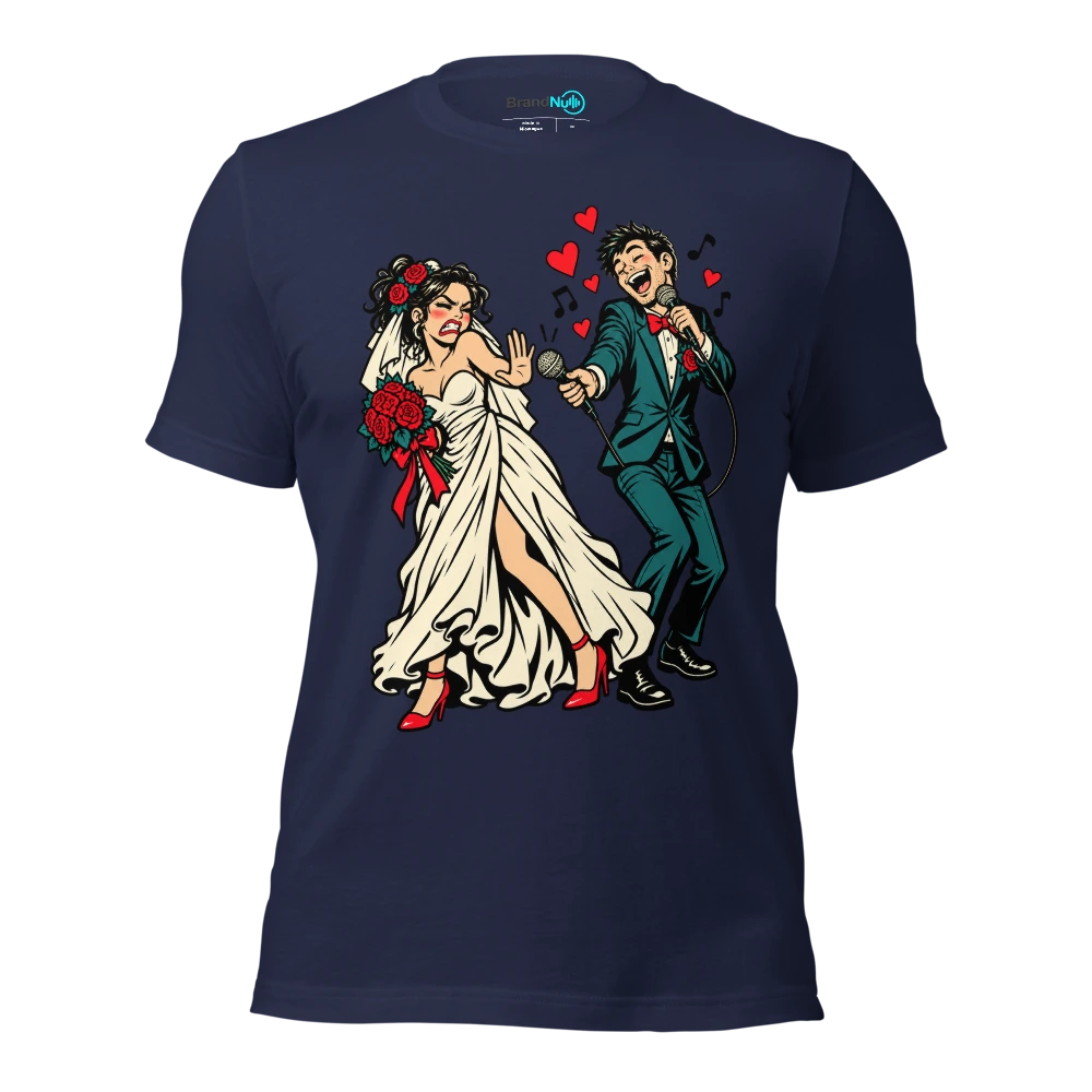 I SAID I DO NOT I DUET T Shirt Navy Front