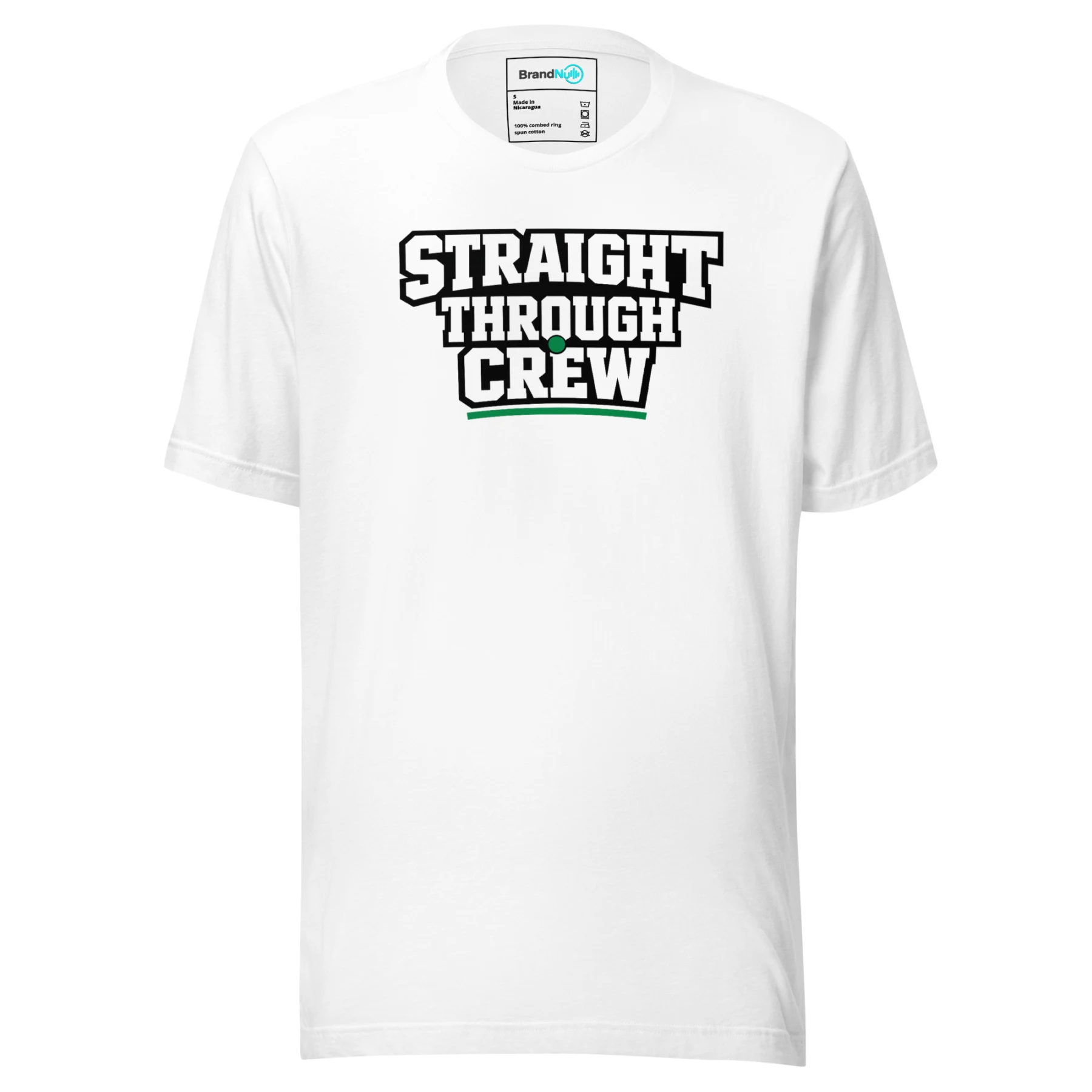 Straight Through Crew T Shirt – Rave Slang Classic