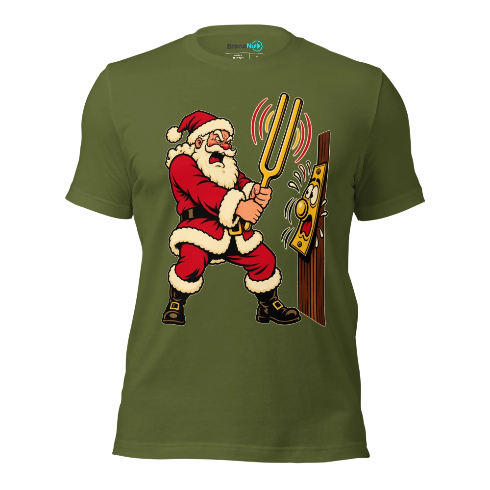 THIS DOORBELL IS IN THE WRONG KEY T Shirt Olive Front