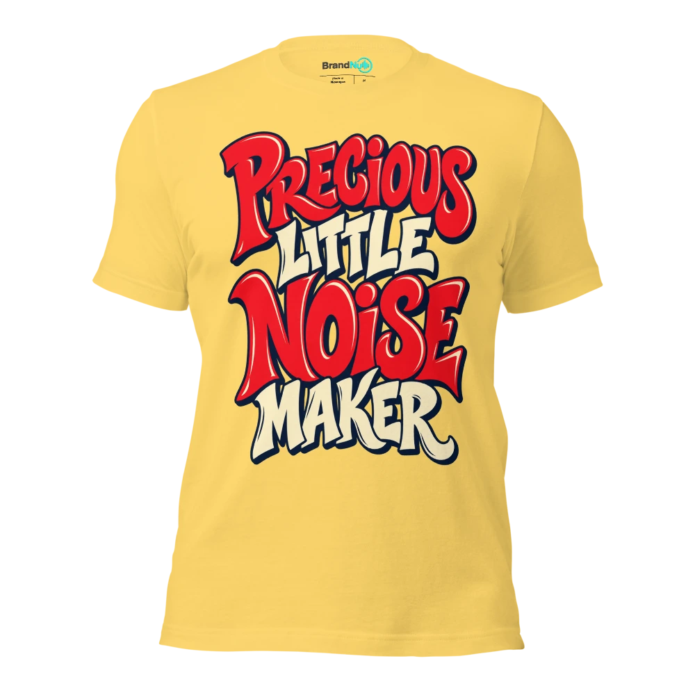 PRECIOUS LITTLE NOISE MAKER T Shirt Yellow Front