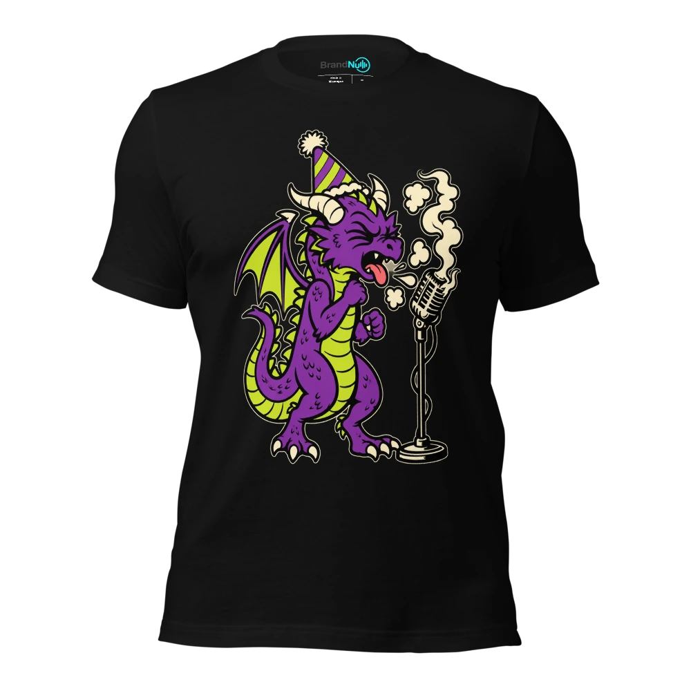 THE BIRTHDAY DRAGON HAS ADDED A SMOKY VOCAL T-SHIRT