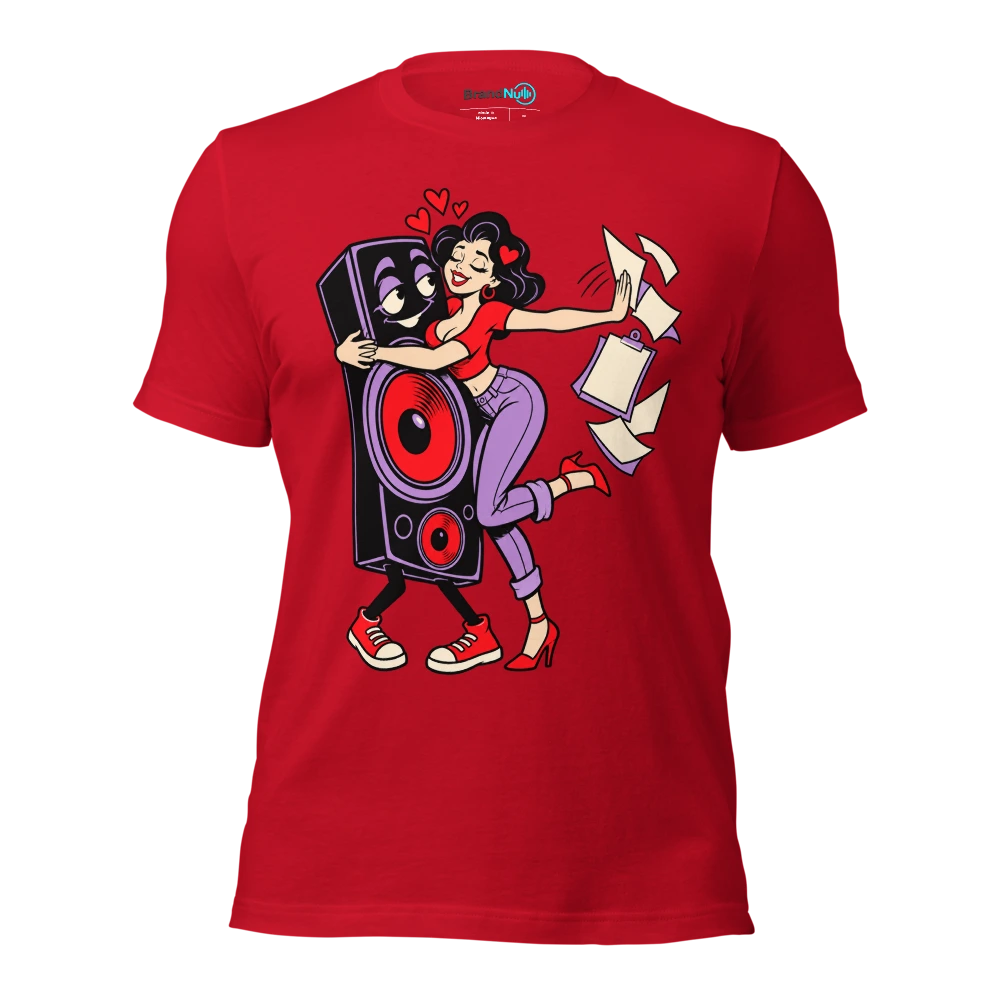 I FELL FOR YOUR BASSLINE NOT YOUR LIFE PLAN T Shirt Red Front
