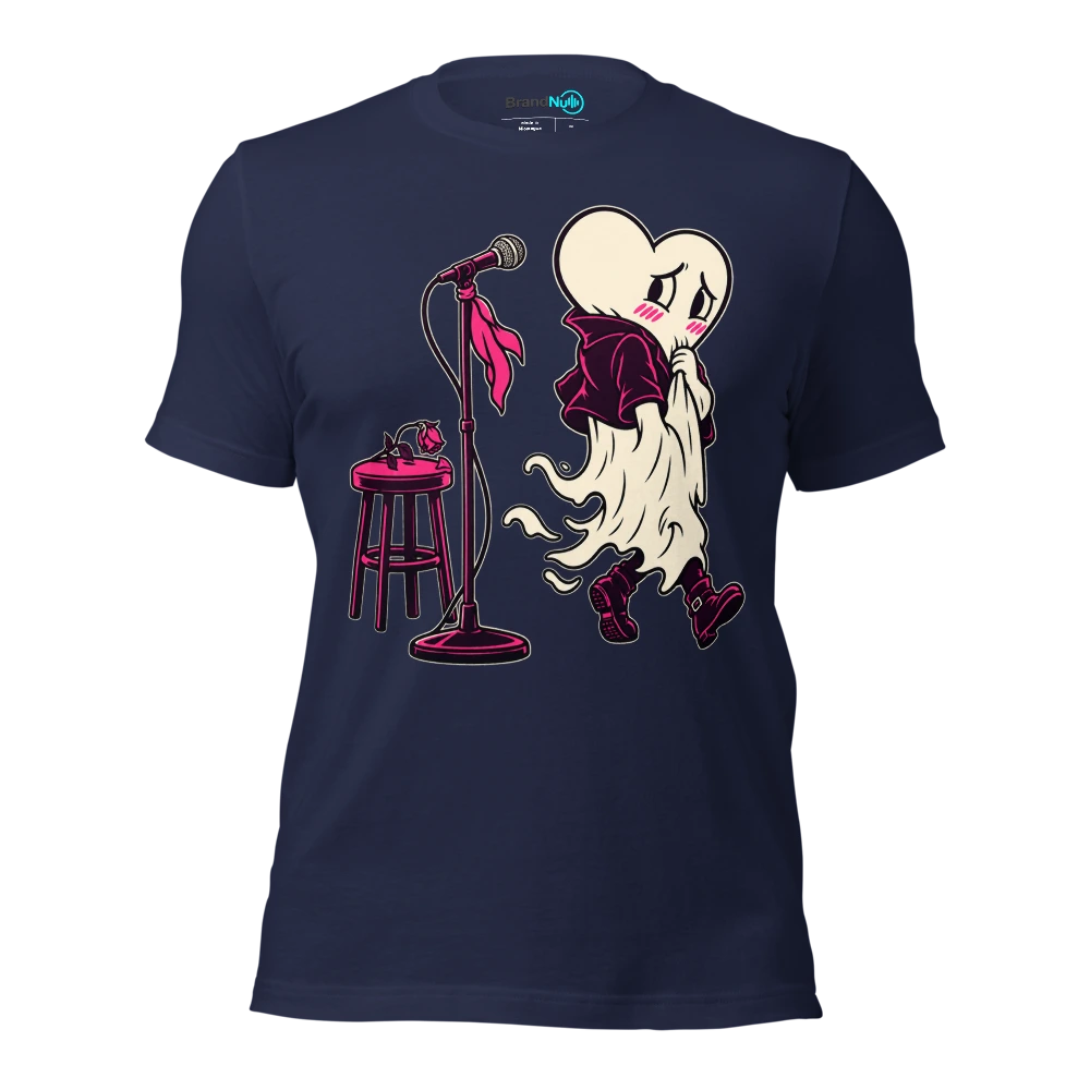 THE ROMANCE GHOST HAS LEFT BEFORE THE ENCORE T Shirt Navy Front