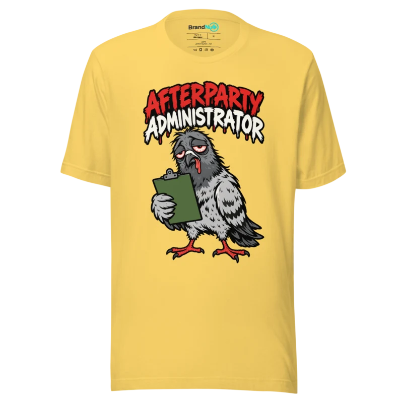 AFTERPARTY ADMINISTRATOR T Shirt - Yellow
