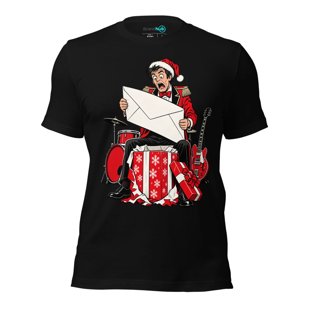 THE BAND GOT MATCHING BILLS FOR CHRISTMAS T Shirt Black Front