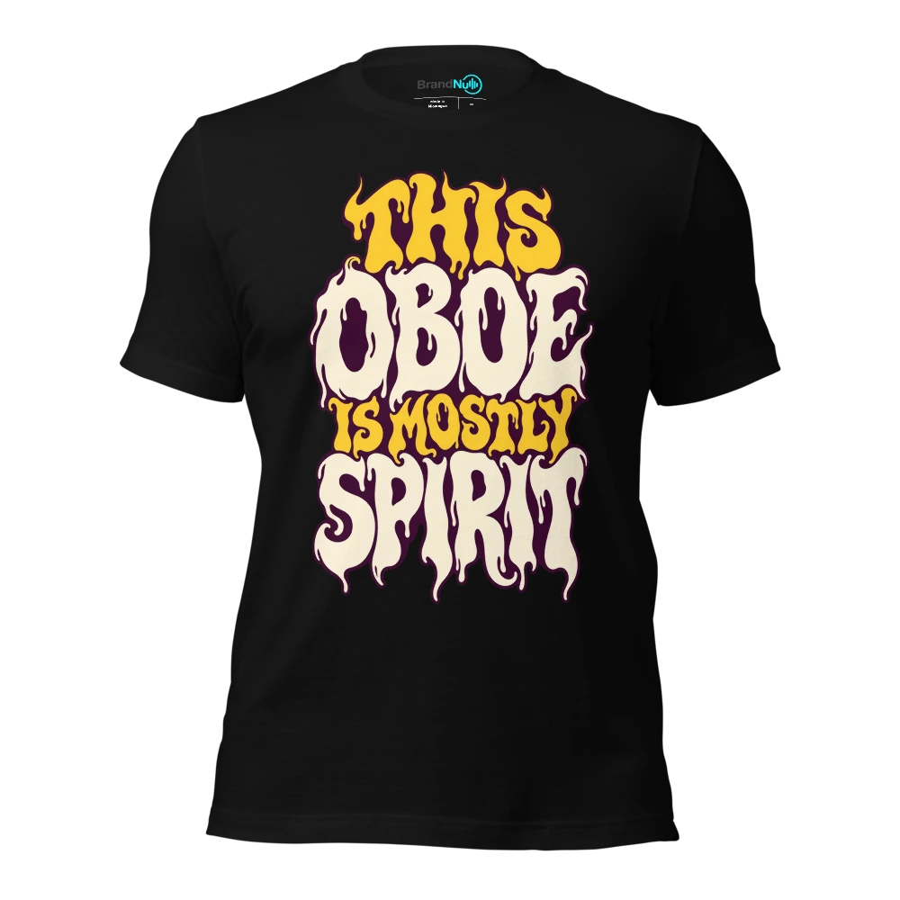THIS OBOE IS MOSTLY SPIRIT T Shirt Black Front