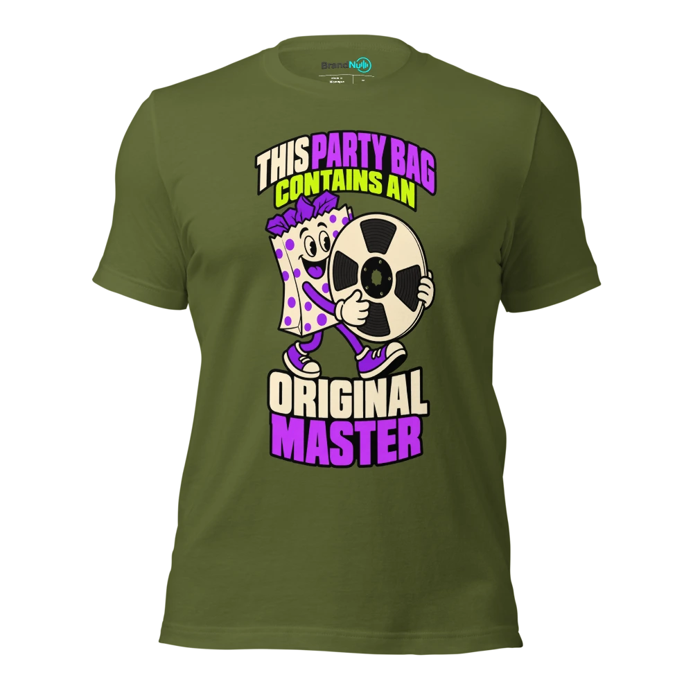 THIS PARTY BAG CONTAINS AN ORIGINAL MASTER T Shirt Olive Front