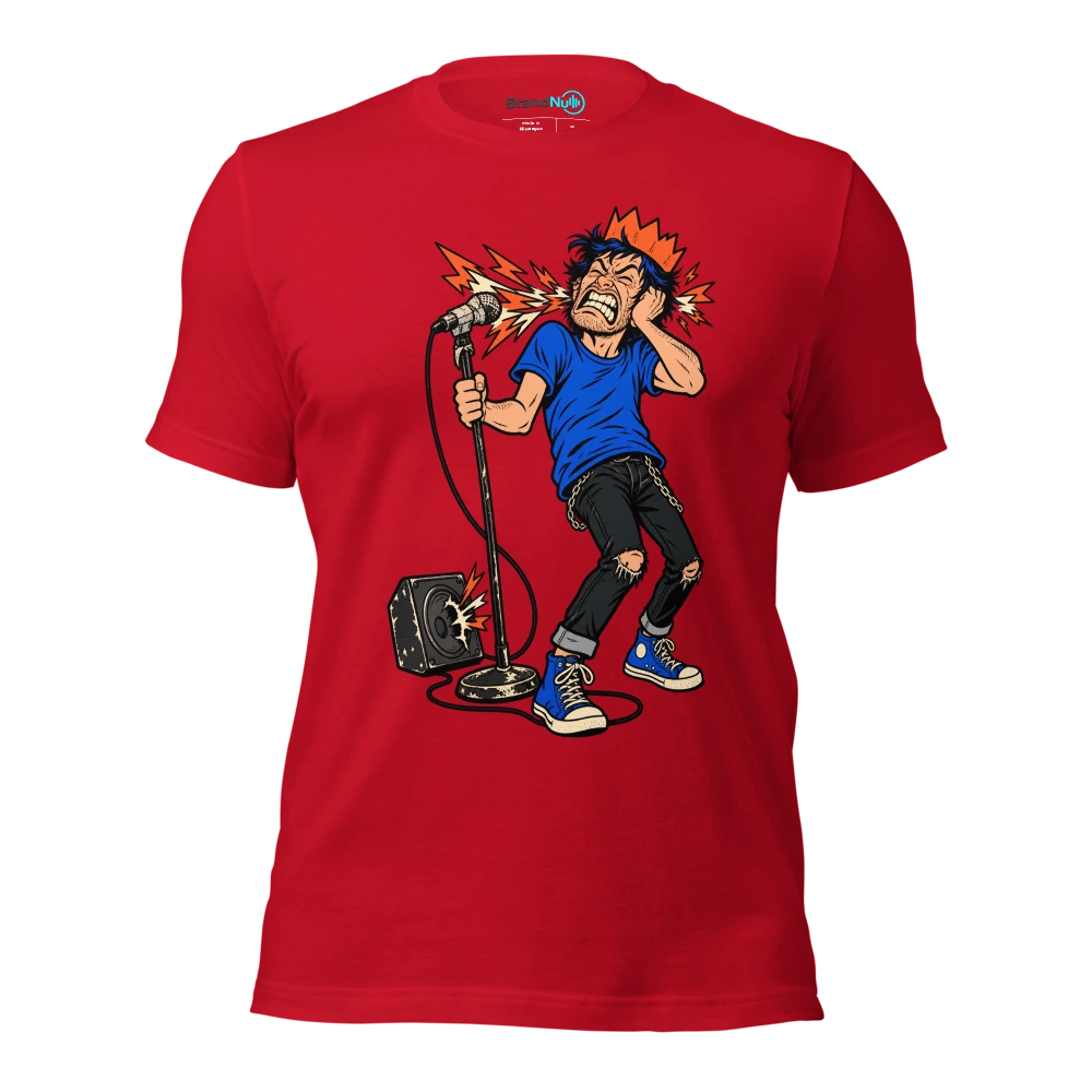 ANOTHER YEAR ANOTHER UNPAID SOUND CHECK T Shirt Red Front