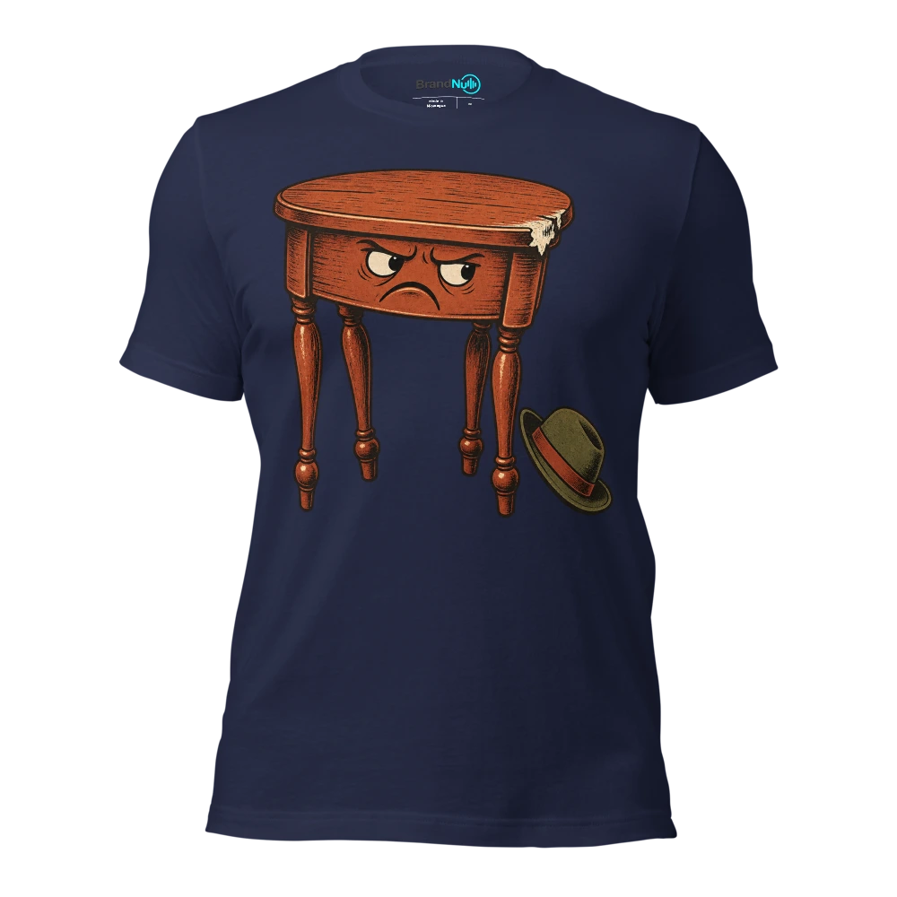 A BrandNu day to apologise to furniture IÃ¢â‚¬â„¢ve walked into T Shirt Navy Front