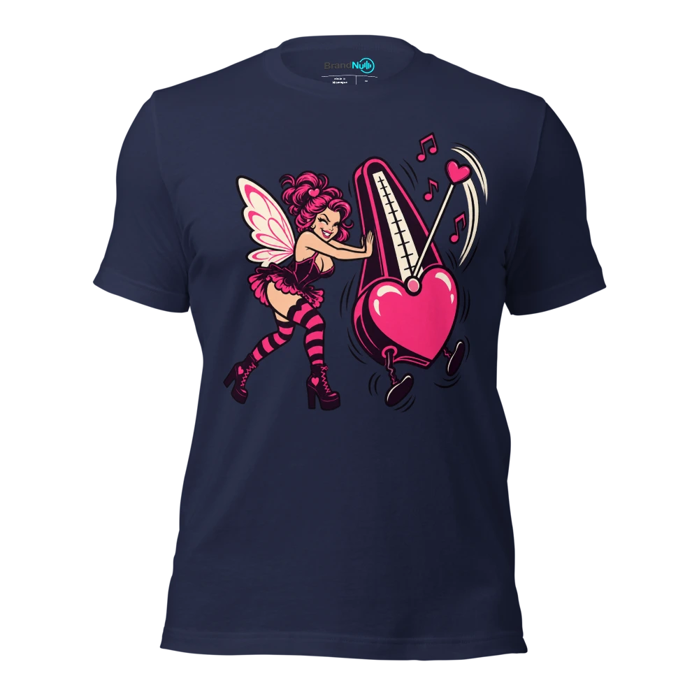 THE FUNK FAIRY HAS ADDED UNNECESSARY SWING T Shirt Navy Front