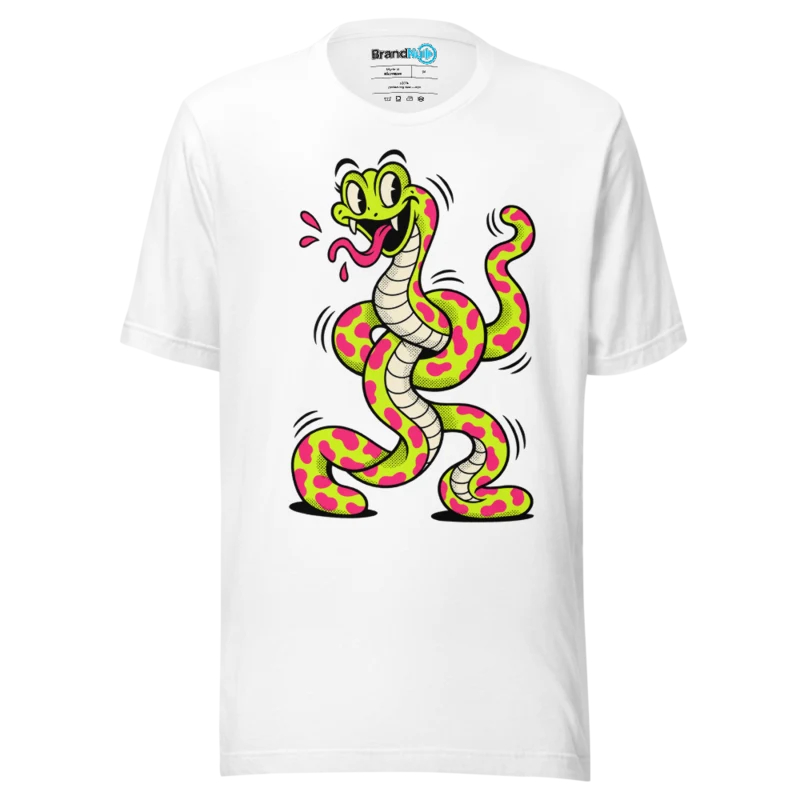 BrandNu Dancefloor Snake T-Shirt - White