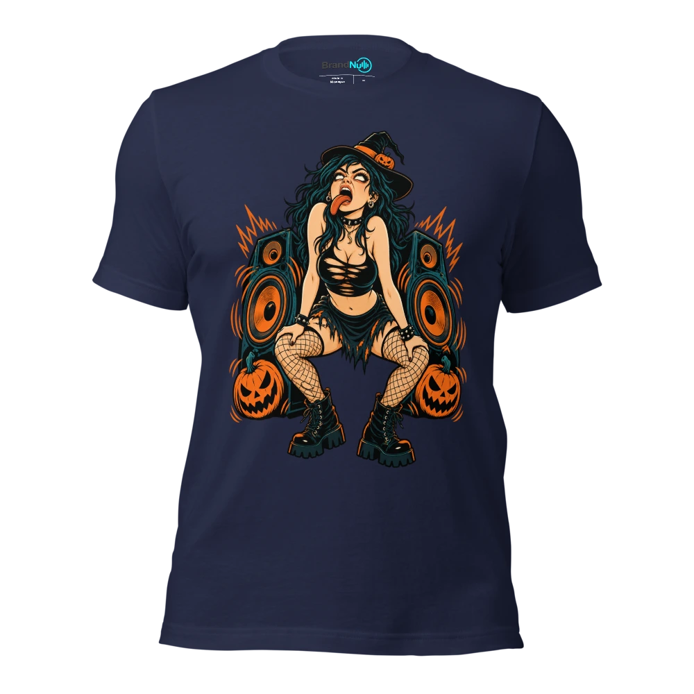 MY HORROR FACE IS JUST MY BASS FACE T Shirt Navy Front