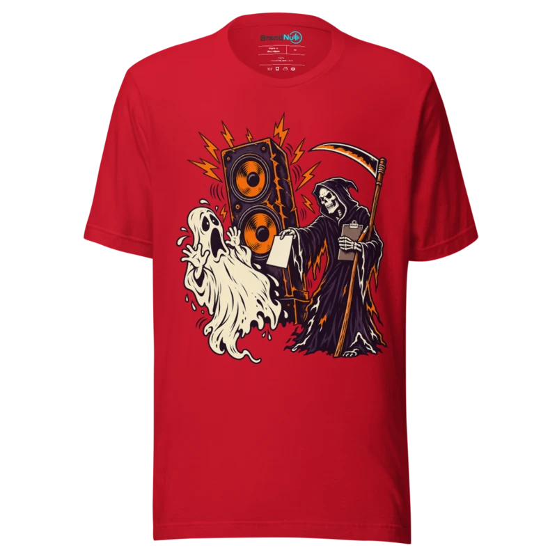 MY AFTERLIFE HAS A NOISE COMPLAINT T Shirt - Red
