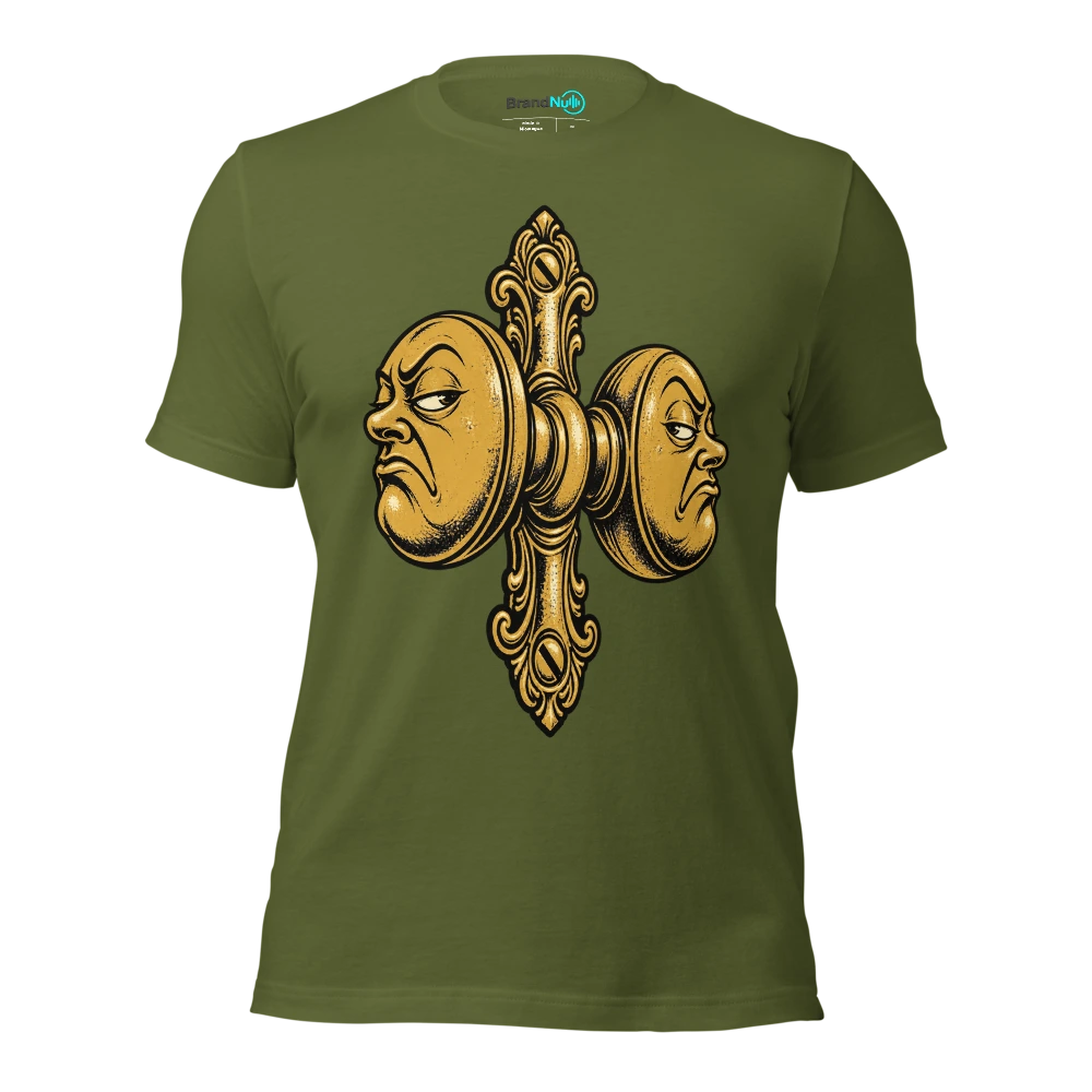 YouÃ¢â‚¬â„¢re seeing a BrandNu side of me. ItÃ¢â‚¬â„¢s also a knob T Shirt Olive Front
