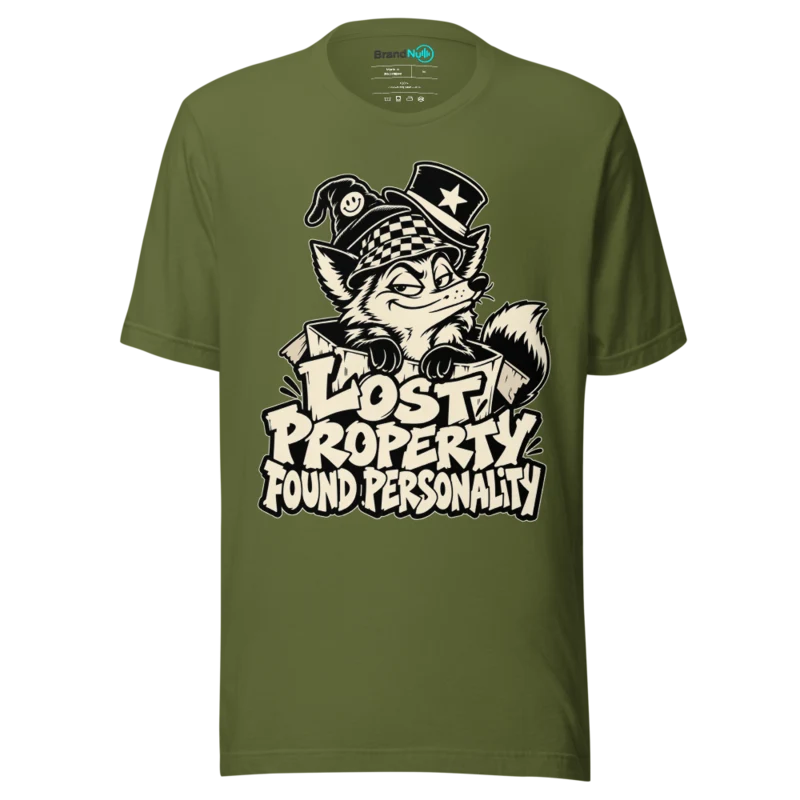 LOST PROPERTY FOUND PERSONALITY T Shirt - Olive