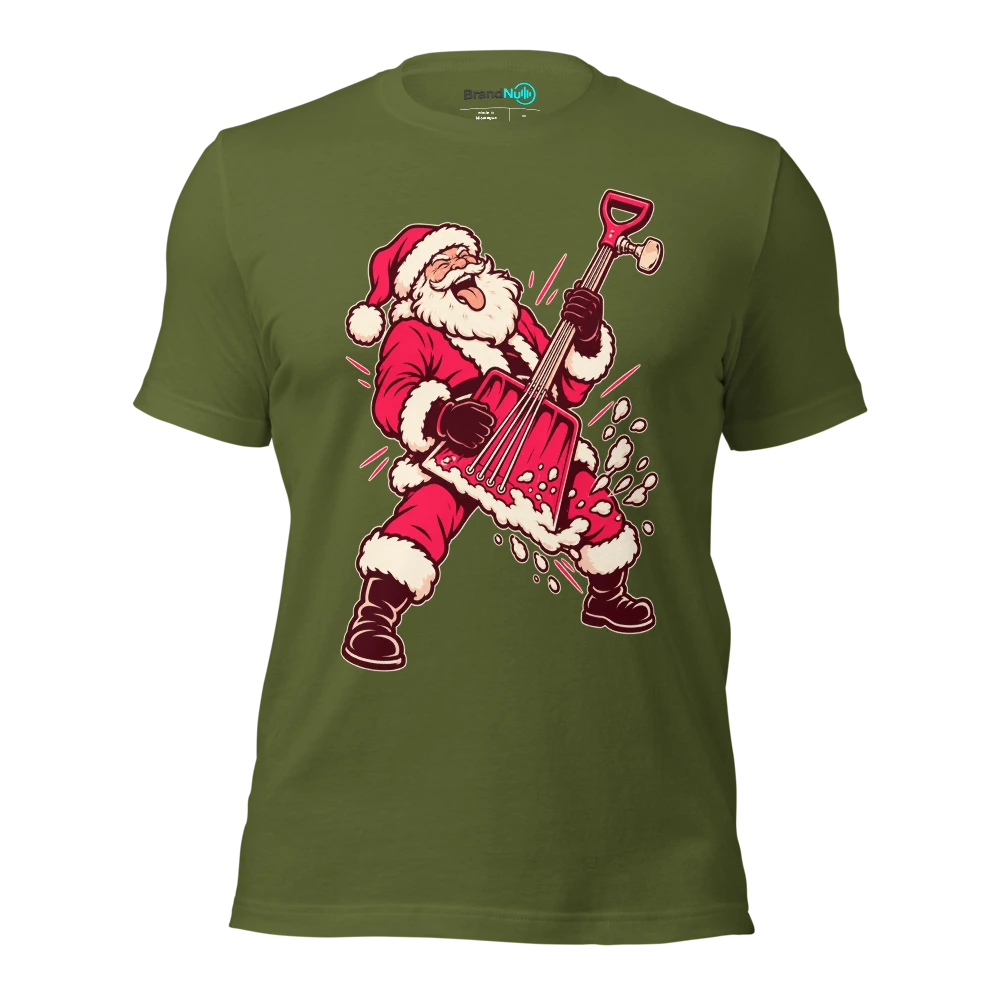 THIS SNOW SHOVEL IS A TOURING INSTRUMENT T Shirt Olive Front
