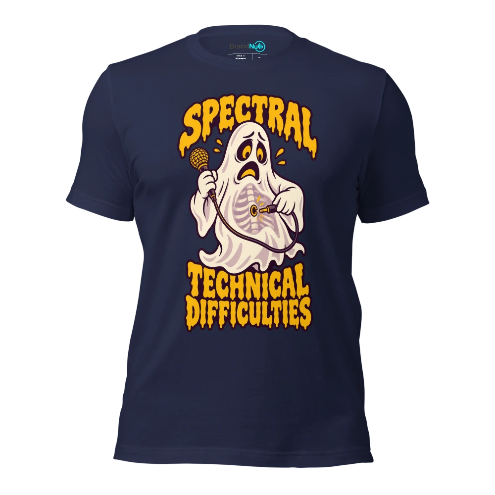 SPECTRAL TECHNICAL DIFFICULTIES T Shirt Navy Front