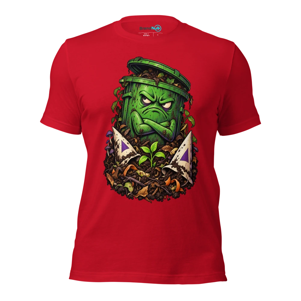 A BrandNu plan for dealing with twats compost T Shirt Red Front