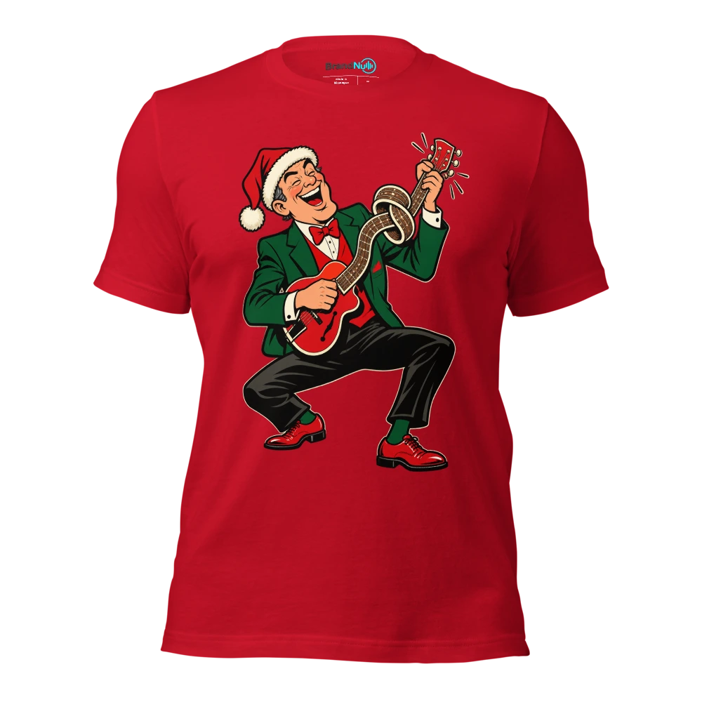 THE JAZZ UNCLE HAS FOUND AN EXTRA CHORD T Shirt Red Front