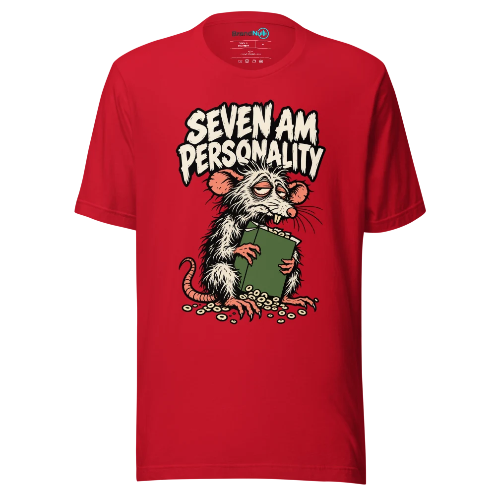 SEVEN AM PERSONALITY T Shirt Red Front
