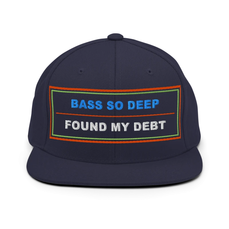 Bass So Deep Found My Debt Classic Snapback - Navy