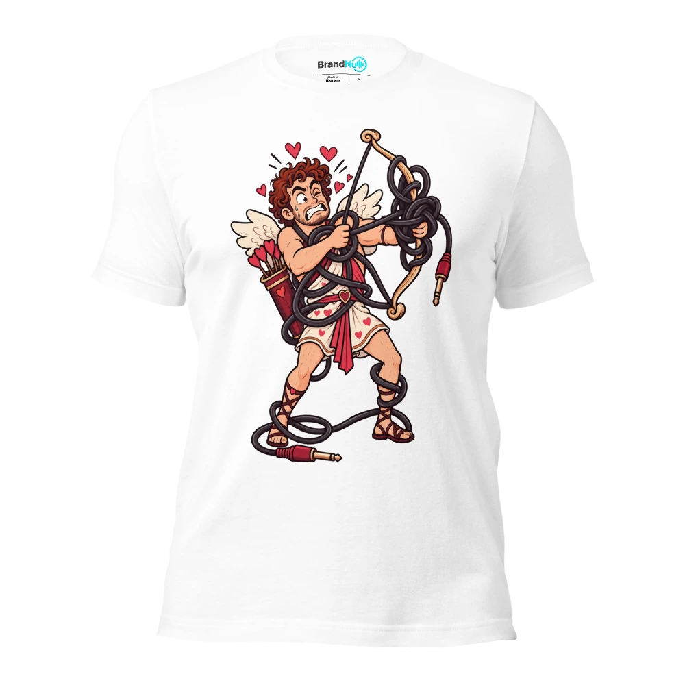 THIS BOW IS JUST ANOTHER BAD CABLE LOOP T Shirt White Front