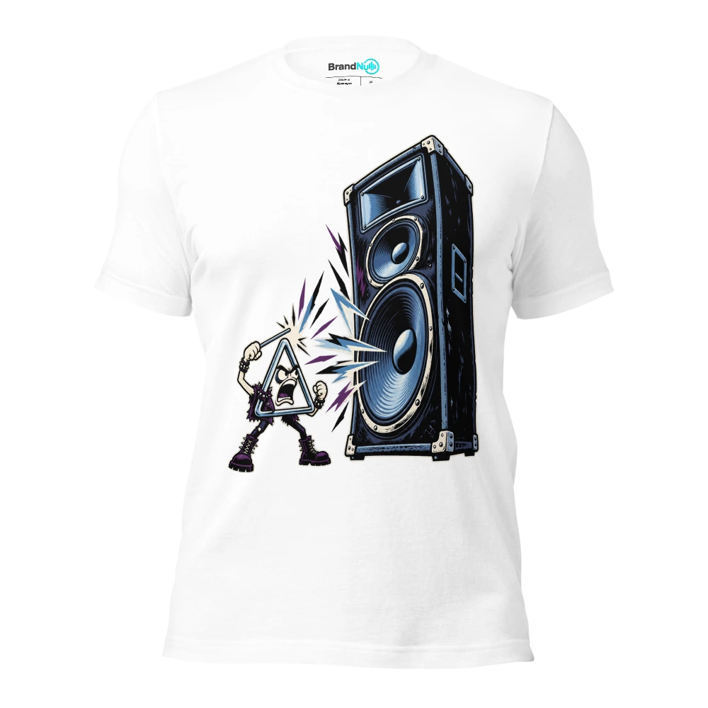 THE TRIANGLE HAS ASKED FOR ITS OWN MONITOR T Shirt White Front