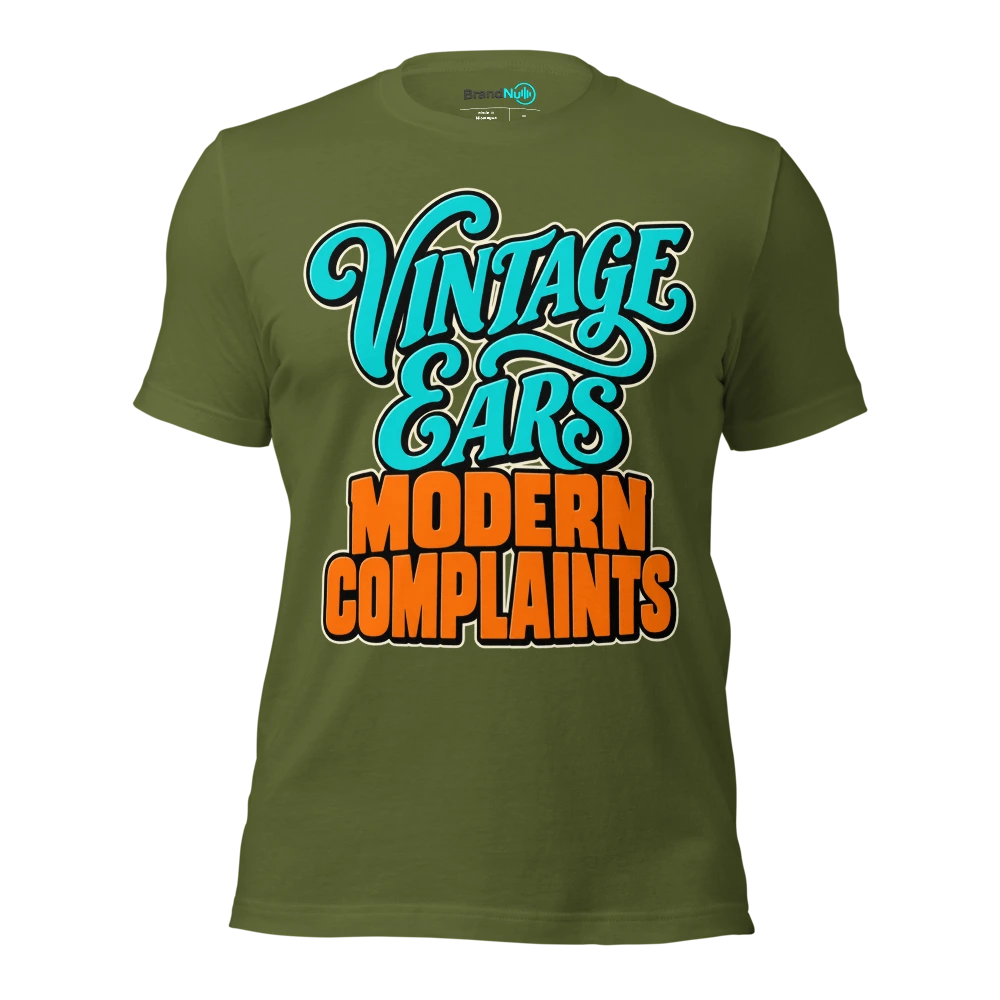 VINTAGE EARS MODERN COMPLAINTS T Shirt Olive Front