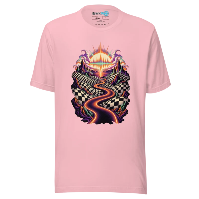 BrandNu Rhythm Route T-Shirt - Pink - Front
